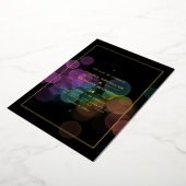 Gold Bokeh Wedding Folie Folie Uitnodiging (Gedraaid)