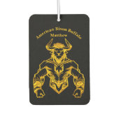 Gold Bold Bison grafisch ontwerp Luchtverfrisser (Voorkant)