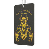 Gold Bold Bison grafisch ontwerp Luchtverfrisser (Links)