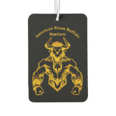 Gold Bold Bison grafisch ontwerp Luchtverfrisser (Achterkant)