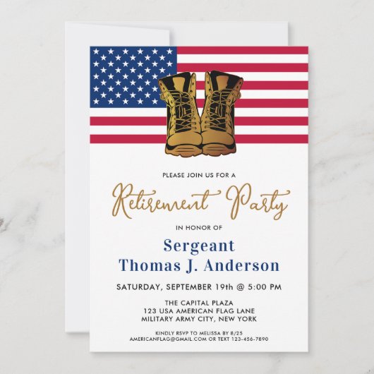 Gold Boots, Amerikaanse vlag Kaart (Voorkant)