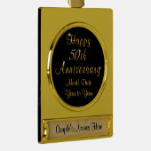 Gold Bord - Aangepaste 50e Jubileum sieraden Verguld Banner Ornament (Rechts)