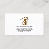 Gold Bord Home Repairs Signage Master Builder Visitekaartje (Achterkant)