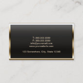 Gold Border Chemical Engineer Visitekaartje (Achterkant)