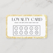 Gold Border Custom Loyalty-Kaart Visitekaartje (Voorkant)