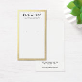 Gold Border Earning Display Card Visitekaartje (Bureau)