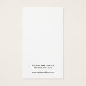 Gold Border Earning Display Card Visitekaartje (Achterkant)