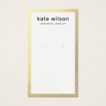 Gold Border Earning Display Card