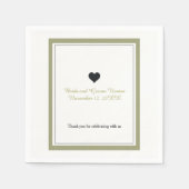 Gold Border Elegance Servetten (Voorkant)