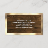 Gold Border | Hout Visitekaartje (Achterkant)