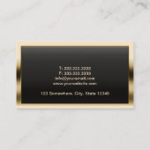 Gold Border Investigator Visitekaartje (Achterkant)