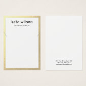 Gold Border Ketting Bracelet Display Card Visitekaartje (Voorkant /achterkant)