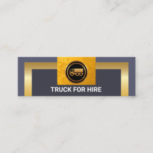 Gold Border Lijst Stijlvolle Tab Truck voor hire Mini Visitekaartje