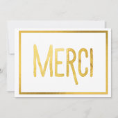 Gold Border Merci Custom - Bedankt kaarten (Voorkant)