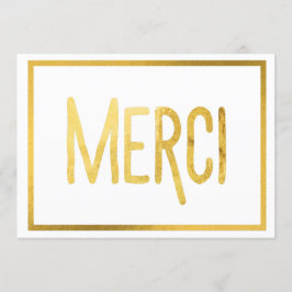 Gold Border Merci Custom - Bedankt kaarten