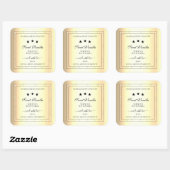 Gold Border met Glitter Product Packaging Labels (Vel)