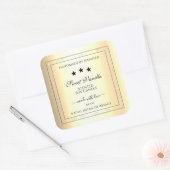 Gold Border met Glitter Product Packaging Labels (Envelop)