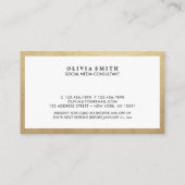 Gold Border Multipurpose Social Media Coupon Visitekaartje (Achterkant)