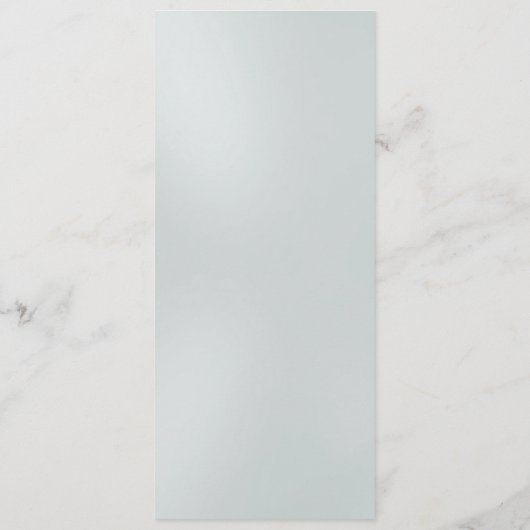 Gold Border op White Satin Wedding Menu (Achterkant)