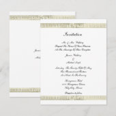 Gold Border Patroon Kaart (Voorkant / Achterkant)