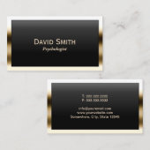Gold Border Psycholoog Visitekaartje (Voorkant / Achterkant)