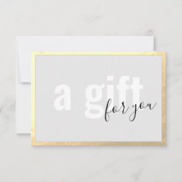 Gold Border Spa Cadeaubon Kaart