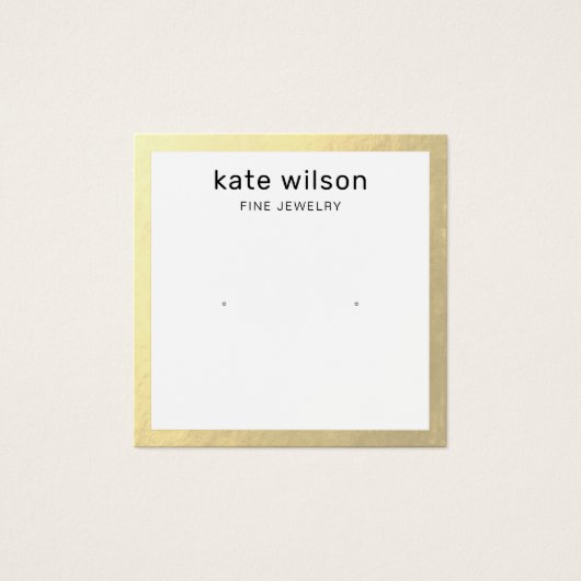 Gold Border Stud die Display Kaart verdient (Voorkant)