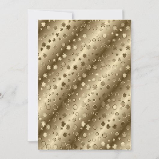 Gold Border Sweet 16 Uitnodiging (Achterkant)