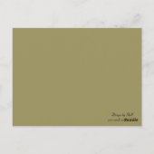 Gold Border Table Number Kaart (Achterkant)