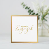 Gold-border-verlofpartij Kaart (Staand voorkant)