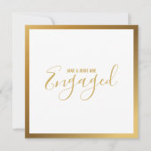 Gold-border-verlofpartij Kaart (Voorkant)