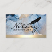 Gold Border & Waterverf van de agent die de Notion Visitekaartje (Voorkant)