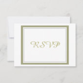 Gold Border Wedding RSVP (Voorkant)