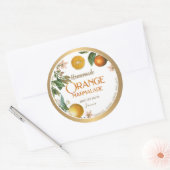 Gold Borders Homemade Marmalade Jam Jelly Label (Envelop)