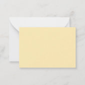 Gold Borders Script  Personalized Flat Note Cards Notitiekaartje (Achterkant)