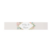 Gold Botanical Eucalyptus Pampas Grass Wedding Uitnodigingen Wikkel (Vlak)