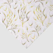 Gold Botanical Fstromend Branches Tissuepapier (Detail)
