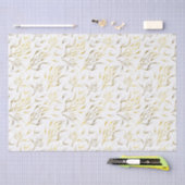 Gold Botanical Fstromend Branches Tissuepapier (Craft)