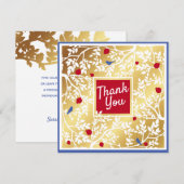  Gold Botanical Paper gehakt Hartelijk dank (Voorkant / Achterkant)