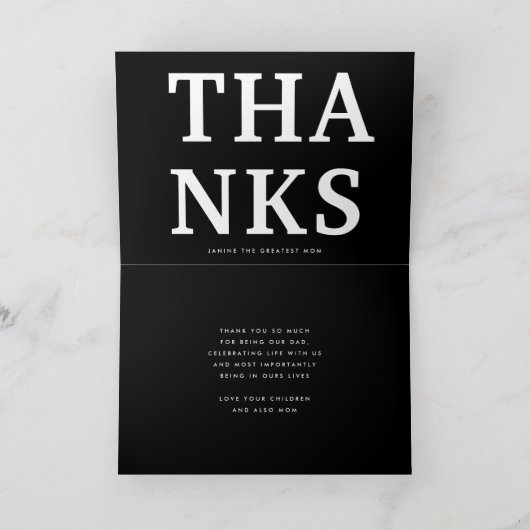 Gold Botanical RAD DAD Formele elegante Vaderdag Kaart (Binnen)