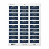 Gold Botanicals Holiday Return Adres Label (Full Sheet)