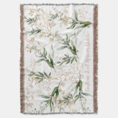 Gold Botanische Eucalyptus Moderne Greenery Abstra Deken (Voorkant Verticaal)