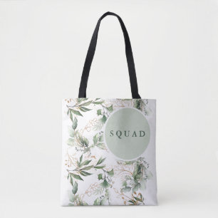 Gold Botanische Eucalyptus Moderne Greenery Shower Tote Bag