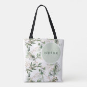 Gold Botanische Eucalyptus Moderne Greenery Shower Tote Bag (Achterkant)