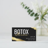 Gold Botox Aftercare Card Visitekaartje (Staand voorkant)
