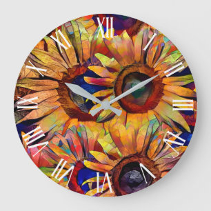Gold Bouquet Sunflower Collectie Grote Klok