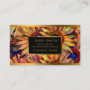 Gold Bouquet Sunflower Collectie Visitekaartje