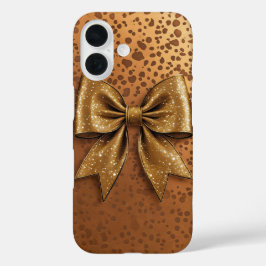 Gold Bow iPhone 16 Hoesje