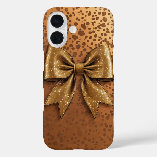 Gold Bow Case-Mate iPhone Case (Achterkant)