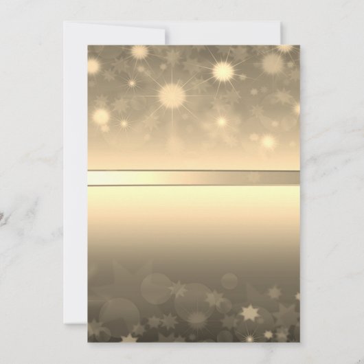 Gold Bow, Champagne Berry Company Kerst Kaart (Achterkant)